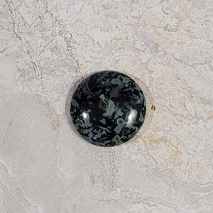 Cabochon par Puca® - Paris Bead, Jet Travertine, 25mm diameter, Puca Cabochon, 23980-86800