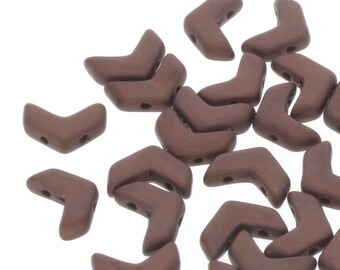 56 Perline Di Riso Chevron Marrone, Larghe E Lisce – Fatte A Mano, 6,5 X 4,5 Mm - Foto 5