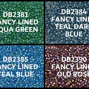 Miyuki, Delica Seed Bead, 11/0, DB2381, DB2384, DB2385, Db2390, 5 grams