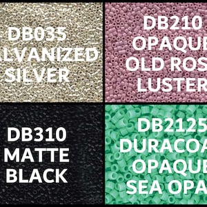Miyuki, Delica Seed Bead, 11/0, DB035, DB210, DB310, Db2125, 5 grams