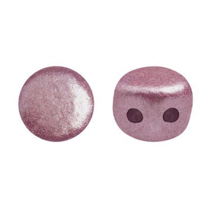 Kalos Par Puca, Metallic Matte Dark Plum, 2 Hole Glass Beads, (kal-23980-79083), 4 x 3mm, 5 gr.