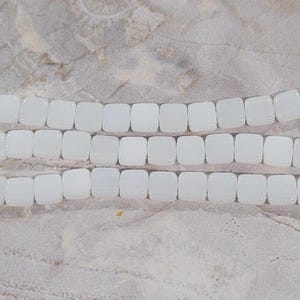 CzechMate Tile, Alabaster, 2 Hole Bead, (02010), 25 count