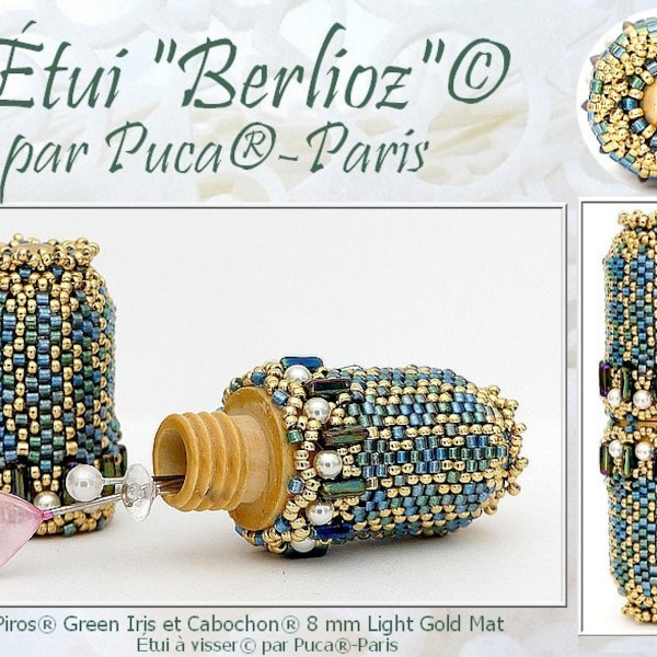 FREE! Berlioz Needle Case Pattern by par Puca-Paris, Free with Bead Purchase, Do NOT buy, See Materials list & order details in description