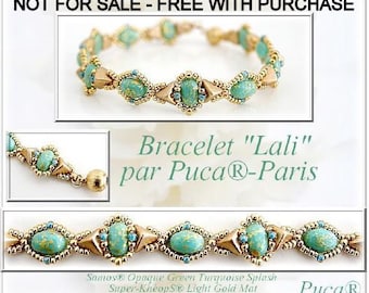 FREE! Lali Bracelet Pattern by par Puca - Paris, Free with Bead Purchase, Do NOT buy, See Materials list & order details in description