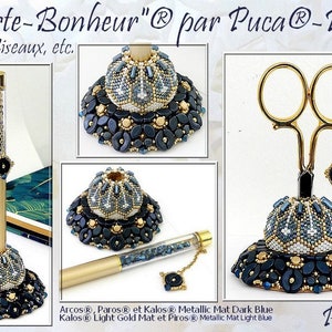 GRATIS! Porte-Bonheur-mönster av par Puca - Paris, Gratis vid köp av pärlor, Köp INTE, Se materiallista och beställningsinformation i beskrivningen