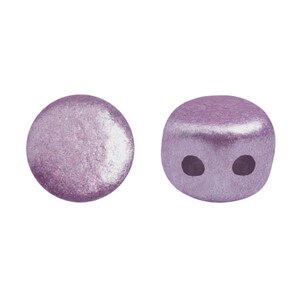 Kalos Par Puca, Metallic Matte Purple, 2 Hole Glass Beads, (kal-23980-79021), 4 x 3mm, 5 gr.