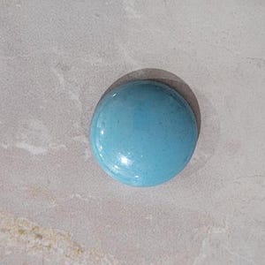 Cabochon par Puca® - Paris Bead, Opaque Aqua Luster, 18mm diameter, Puca Cabochon, Czech Bead