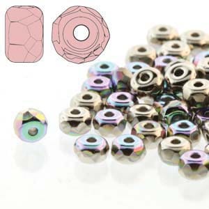 TRUE2 Faceted Micro Spacer Beads, Nickel Plate AB, 2x3 mm, Rondelle, 50 count