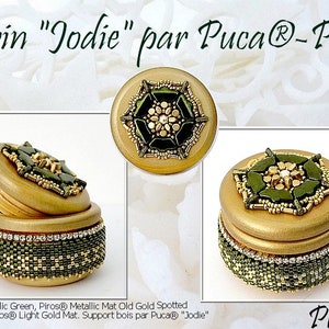 KOSTENLOS!  Jodie Box Muster von par Puca - Paris, Kostenlos mit Perlenkauf, NICHT kaufen, siehe Materialliste und Bestelldetails in der Beschreibung