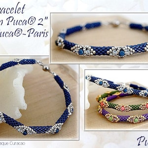 FREE! Facon Puca 2 Bracelet Pattern by par Puca - Paris, Free with Bead Purchase, Do NOT buy, See Materials list & details in description