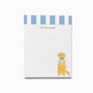 Personalized Golden Retriever Notepad | Dog Lover Notepad Set | Puppy Gift To Do List | Dog Notepad | Personalized Dog Owner Gift | Dog Gift