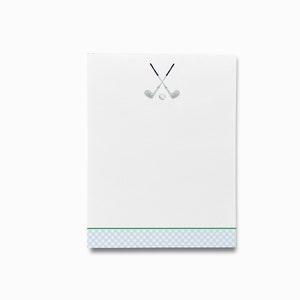Golf Notepad | Golf Lover Notepad Set | Preppy To Do List | Gift for Golfer | Coach Gift | Gift for Him | Golf Team Gift | Dad