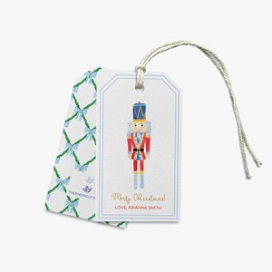 Etiquetas de presente personalizadas quebra-nozes | Etiquetas de presente de Natal | Etiqueta de presente personalizada | Etiqueta de presente de família de feriado | Etiquetas de feliz Natal | Presente quebra-nozes