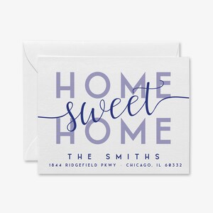 Home Sweet Home bewegende aankondigingskaart | Adreswijzigingskaart | We hebben kaarten verplaatst | Aankondiging nieuwe woning | Gepersonaliseerd nieuw huis