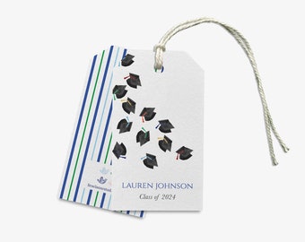 Personalized Graduation Favor Tags | Graduation Thank You Tag | Graduate Tag | Graduation Party Favors | Tag for Graduate | Class of 2024