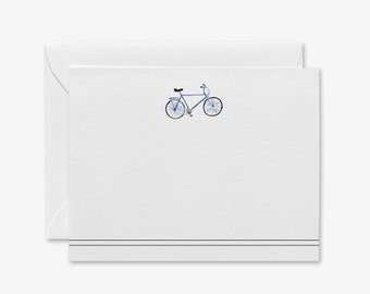 Bicycle Emblem Stationery Notecards | Bike Thank You Notes, Set of 8