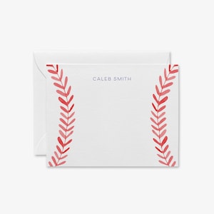 Baseball Personalized Stationery | Boys Sport Thank You Notes | Baseball Lovers | Baseball Notecards | Baseball Gift Set | Boys Cards Set