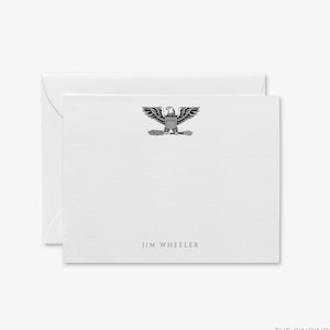 Kapitän Oberst Personalisiertes Grußkarten-Set | Kapitän Grußkarten Briefpapier | Bundeswehr | Soldat Karten | Militärische Rangkarten
