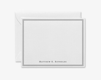 Papelería personalizada para hombres / Tarjetas minimalistas personalizadas