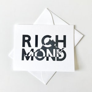 Richmond Virginia Folded Notecard Set | Richmond Cards | RVA | Moving Richmond Virginia Gift | New Home Gift | Hostess Gift Virginia