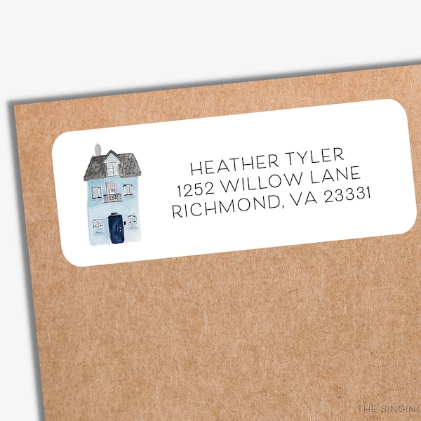 House Return Label Etsy Australia