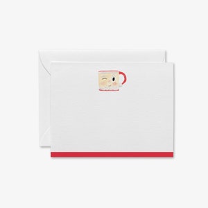 Weihnachtsmann Tasse Urlaub Wohnung Grußkarten [8er-Set]