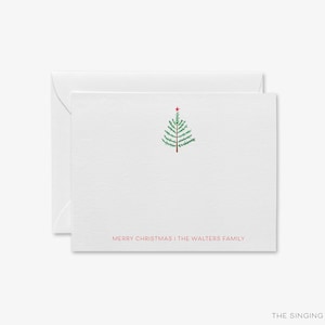 Frohe Weihnachten personalisierte Grußkarten | Personalisiertes Weihnachtsbriefpapier | Danksagungskarten | Frohe Feiertage Familie Weihnachtskarte