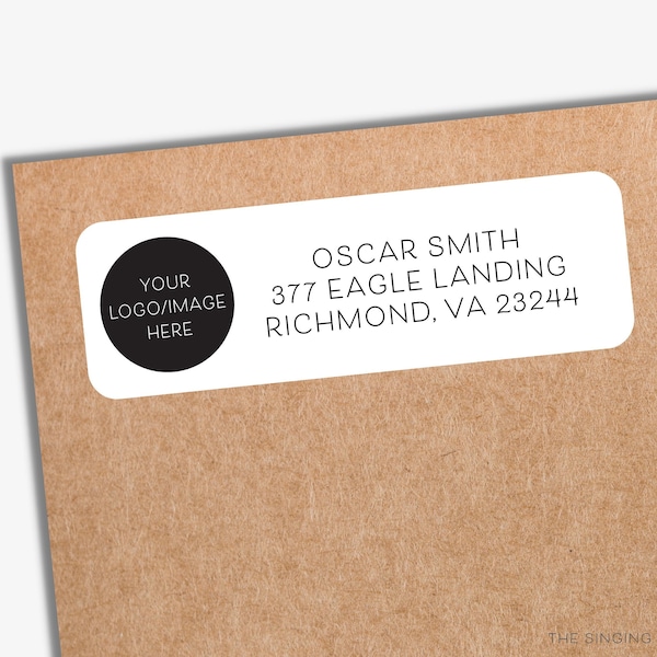 Custom Return Address Labels With Logo Etsy