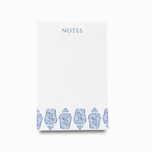 Ginger Jar Notizblock | Ginger Jar Notizblock Set | Handbemalte Chinoiserie Pads | Familie Notizblöcke | Geschenk | To Do Liste | Notizen | Ginger Jar Lover