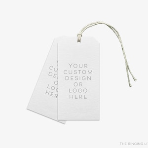 Custom Design Gift Tag Set | Professional Hang Tags | Business Tags | Logo Tags | Your Design | Custom Favor Tags | Personalized Gift Tags