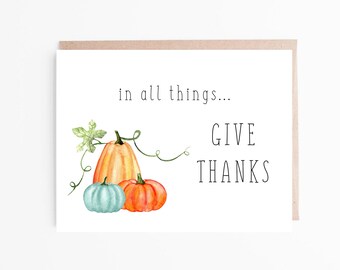 Give Thanks Card Etsy