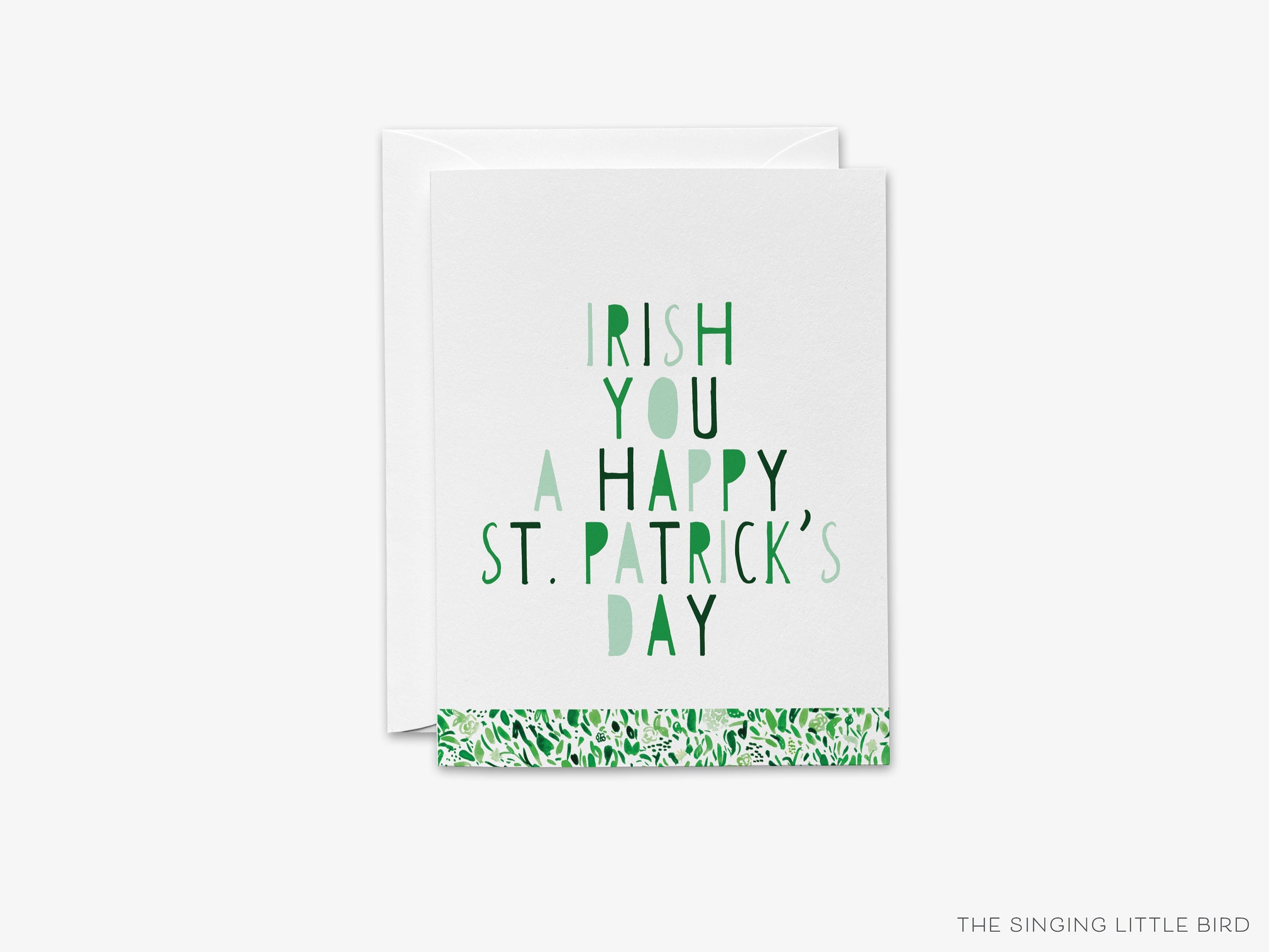 Happy St. Patrick's Day Greeting Card Shamrock Pun Card - Etsy