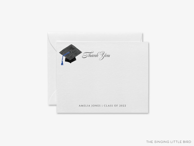 Personalized Graduation Thank You Cards Stationery Etsy