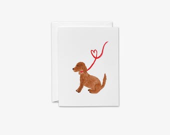 Watercolor Puppy Greeting Card | Dog Lover Gift