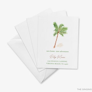 Palm Tree Moving Announcement Change of Address Postcard We've Moved ...