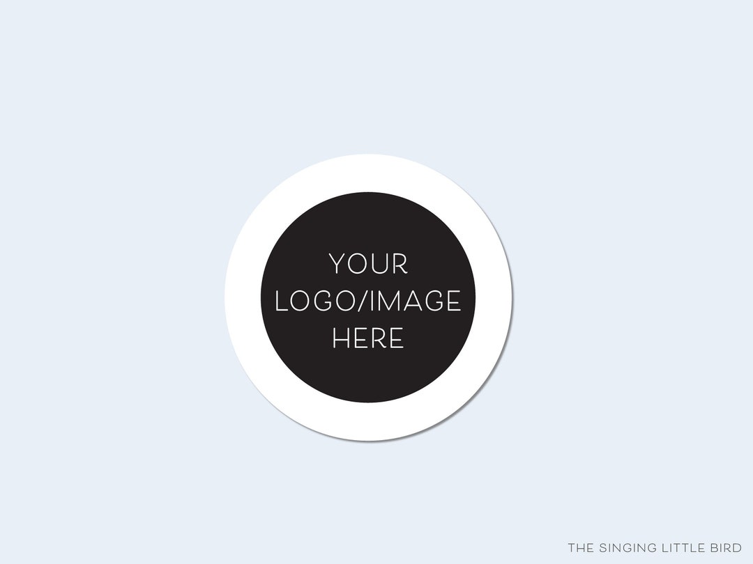 Custom Logo Stickers | Matte Round Labels, Business Branding - Etsy