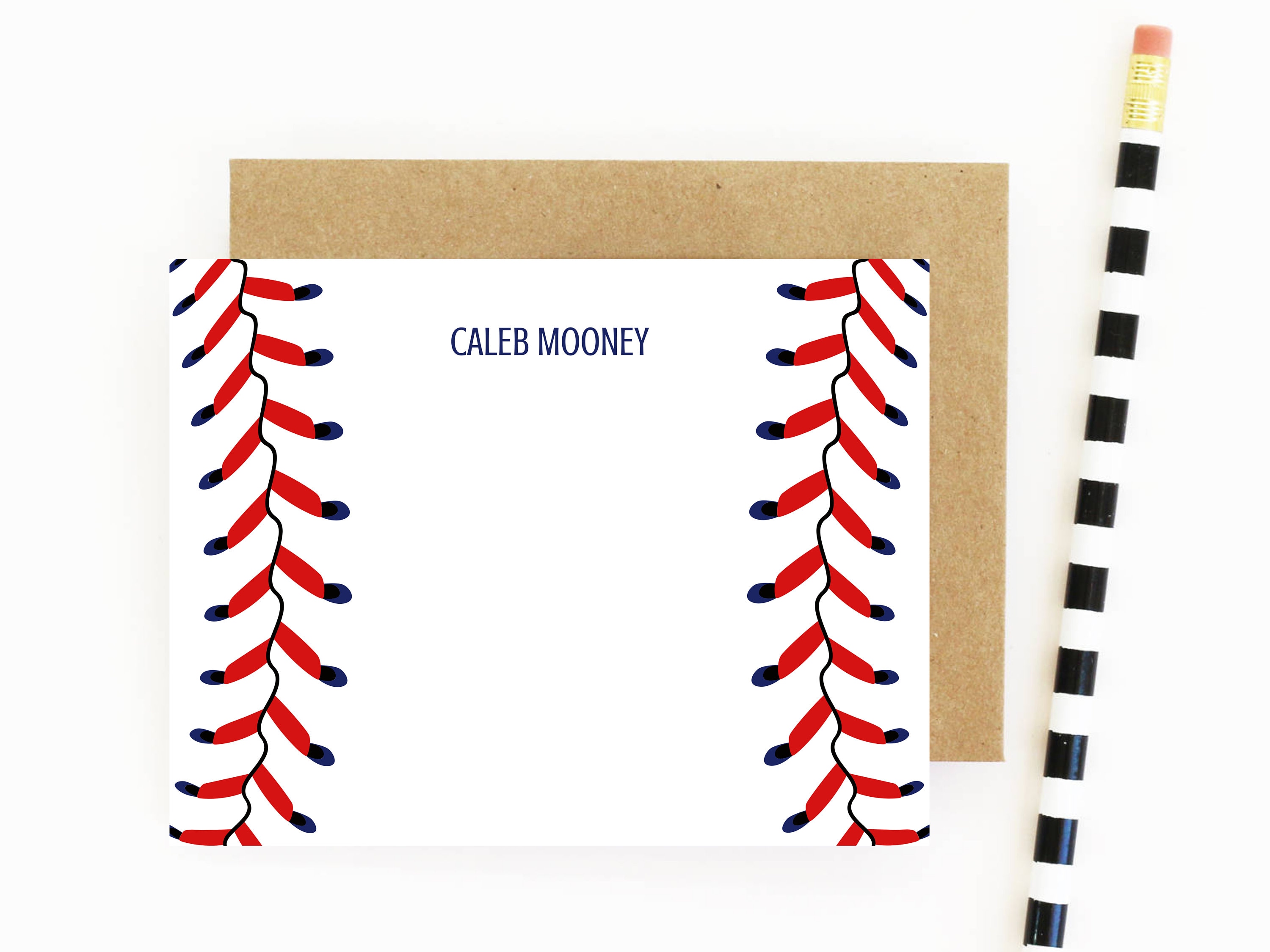 Baseball Personalized Stationery / Boys Sport Thank You Notes | Etsy