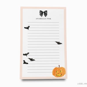 Gruseliger Halloween Notizblock | Fledermäuse Kürbis-Geist Notizblock Set | To Do Liste | Adrette Notizblöcke | Halloween Liebhaber Notizen Geschenk | Herbst