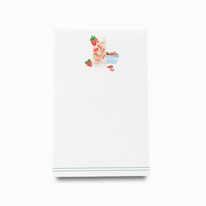 Cocktail Lover Notepad | Notepad Set | To Do List | Strawberry Basil Lover Notepad | Summer Gift | Strawberry Bar Cart | Summer Party Gift