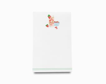 Cocktail Lover Notepad | Notepad Set | To Do List | Strawberry Basil Lover Notepad | Summer Gift | Strawberry Bar Cart | Summer Party Gift
