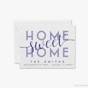 Home Sweet Home Moving Announcement Card | Change of Address Card | We&#39;ve Moved Cards | New Home Announcement | Personalized New House