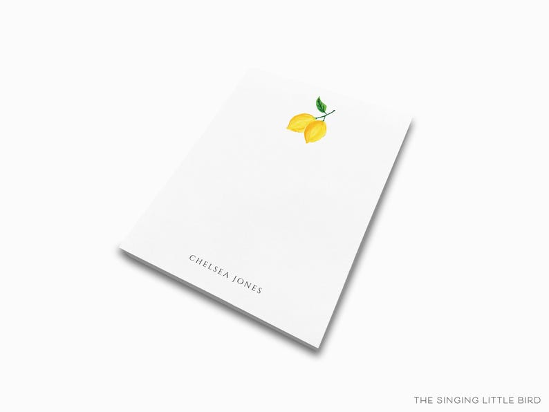 Bloc de notas personalizado de limón / Juego de blocs de notas para amantes del limón / Lista de tareas de verano / Bloc de notas femenino / Regalo personalizado / Regalo de limones y cítricos imagen 4