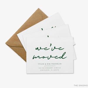Modern Moving Announcement Cards | Personalized New Home Postcard image 3