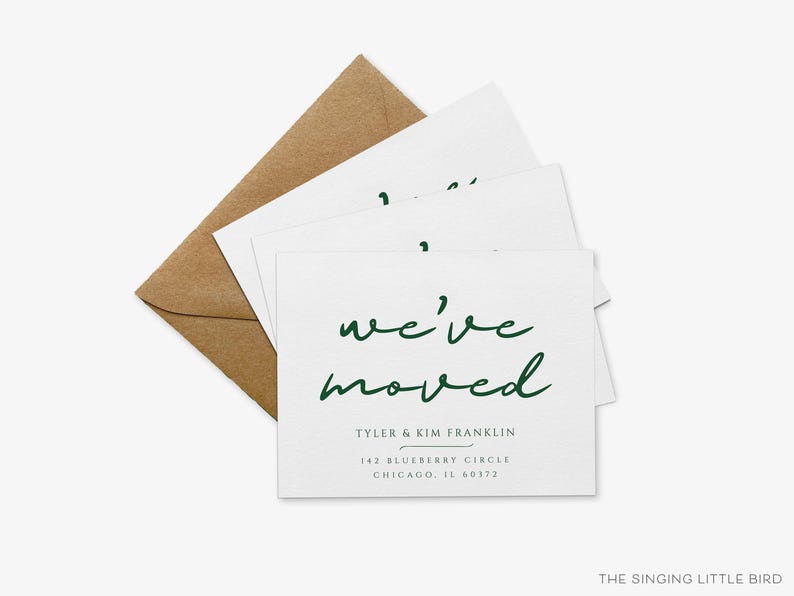 Modern Moving Announcement Cards | Personalized New Home Postcard image 3