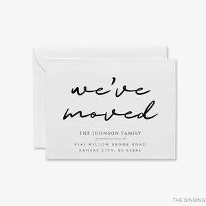 Modern Moving Announcement Card | Change of Address Postcard | We&#39;ve Moved Cards | New Home Announcement | Personalized New House | Minimal