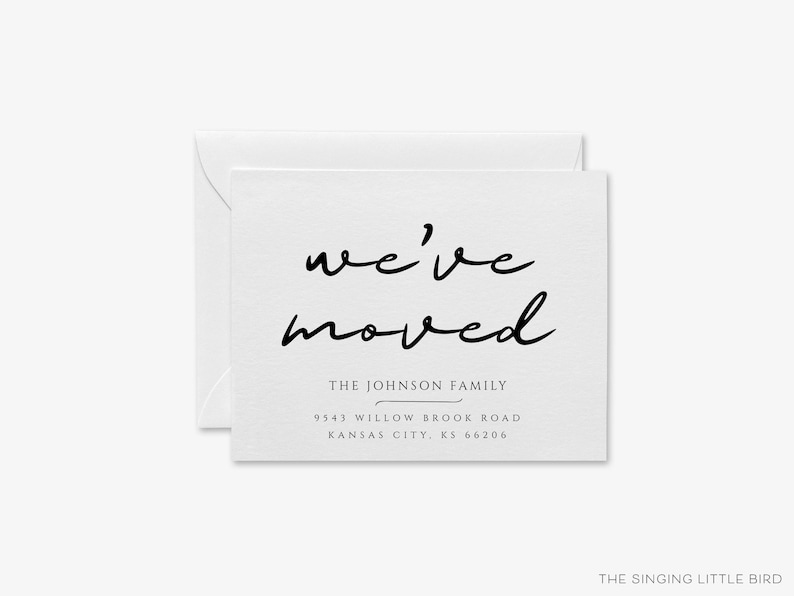 Modern Moving Announcement Cards | Personalized New Home Postcard image 1