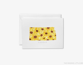 Sunflower Kansas Notecard Set | State Pride Greeting Cards