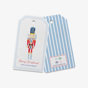 Nutcracker Personalized Gift Tags | Christmas Gift Tags | Custom Gift Tag | Holiday Family Gift Tag | Merry Christmas Tags | Nutcracker Gift
