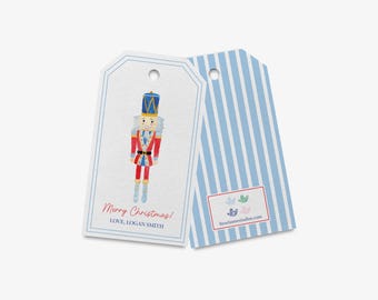 Nutcracker Personalized Gift Tags | Christmas Gift Tags | Custom Gift Tag | Holiday Family Gift Tag | Merry Christmas Tags | Nutcracker Gift