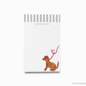 Personalized Dog Lover Notepad | Puppy Dog Notepad Set | Modern To Do List | Feminine Notepads | Personalized Gift for Dog Lover | Dog Gift
